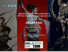 Tablet Screenshot of drum-tao.com